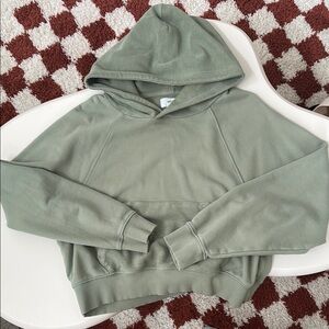 Aerie boxy cropped hoodie